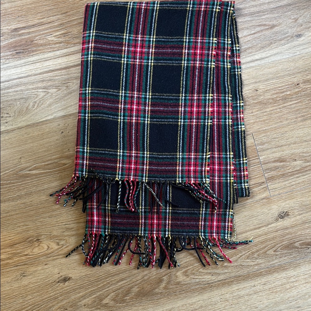 J. Crew Plaid Scarf - Red, Black, Yellow